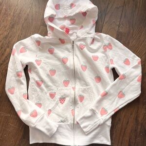 Vintage Y2K PRIMP Strawberry Print Hoodie S Original Kitson Paris Hilton Jessica